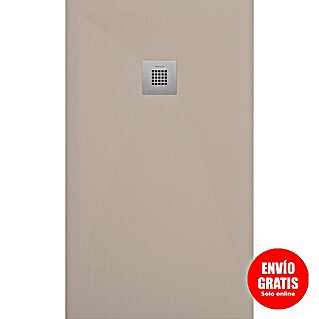 Duplach Plato de ducha Plus (L x An: 140 x 70 cm, Material compuesto, Arena)