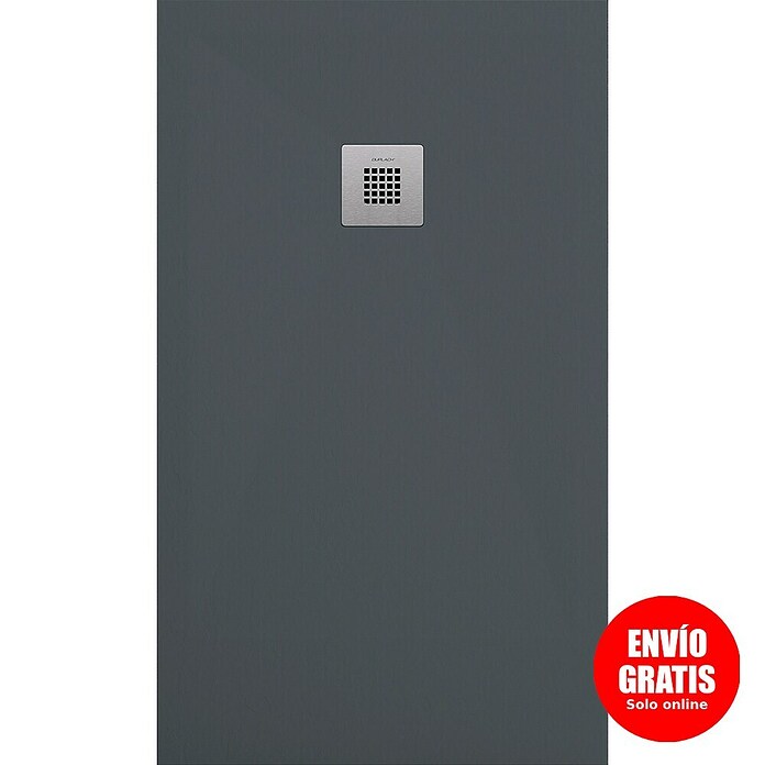 Duplach Plato de ducha Plus (L x An: 100 x 100 cm, Material compuesto, Antracita) | BAUHAUS