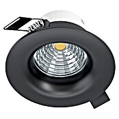 Eglo LED-Einbauleuchte rund (6 W, Warmweiß, Ø x H: 8,8 x 4,2 cm, Schwarz)