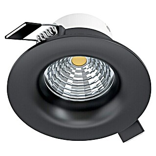 Eglo LED ugradbena svjetiljka, okrugla Saliceto (6 W, Ø x V: 8,8 x 4,2 cm, Crne boje, Topla bijela)