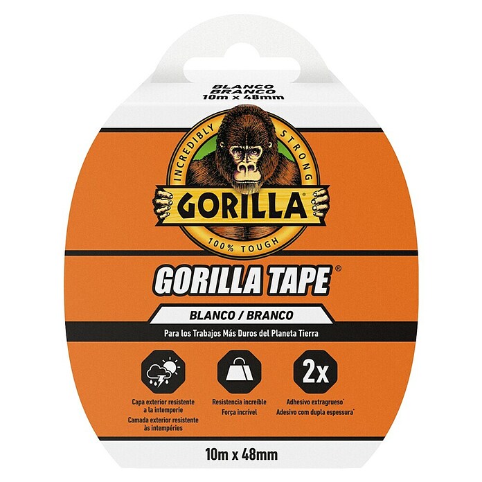 Gorilla Cinta de reparación Americana (Blanco, 10 m x 48 mm) | BAUHAUS
