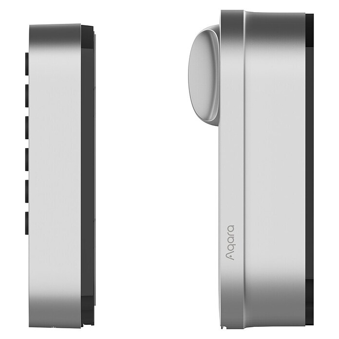 Aqara Cerradura electrónica U200 (Manejo: Huella dactilar, código de acceso, smartphone, Apto para: Puertas, Plateado) | BAUHAUS