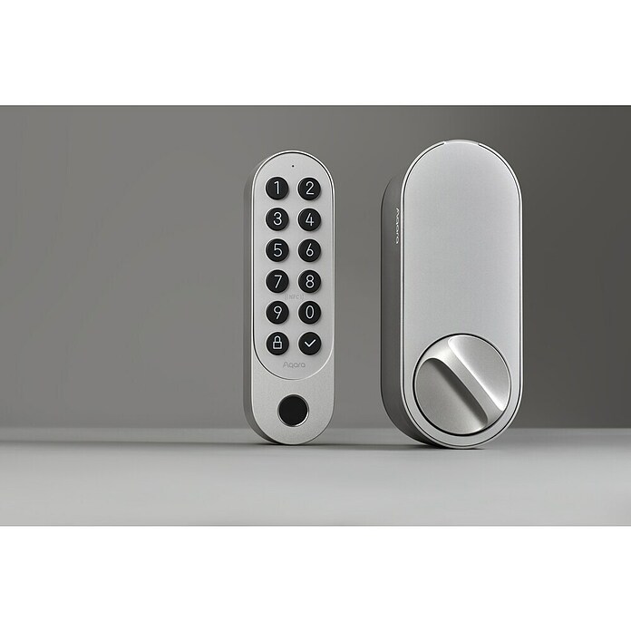 Aqara Cerradura electrónica U200 (Manejo: Huella dactilar, código de acceso, smartphone, Apto para: Puertas, Plateado) | BAUHAUS
