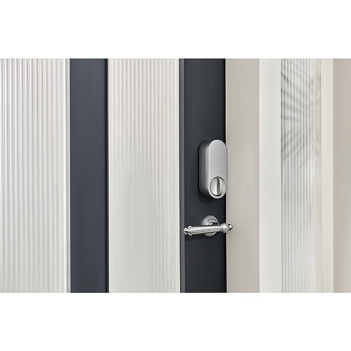 Aqara Cerradura electrónica U200 (Manejo: Huella dactilar, código de acceso, smartphone, Apto para: Puertas, Plateado) | BAUHAUS