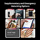 Aqara Cerradura electrónica U200 (Manejo: Huella dactilar, código de acceso, smartphone, Apto para: Puertas, Negro) | BAUHAUS