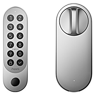 Aqara Cerradura electrónica U200 (Manejo: Huella dactilar, código de acceso, smartphone, Apto para: Puertas, Plateado)