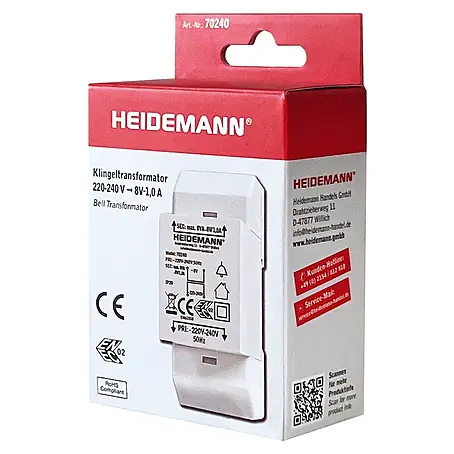 Heidemann  Multi-Klingeltransformator