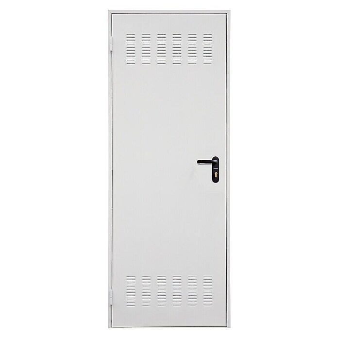 Roper Puerta de trastero Lacada con rejilla (80 x 210 cm, Derecha, Blanco) | BAUHAUS