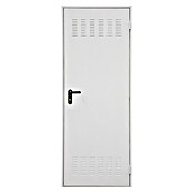 Roper Puerta de trastero Lacada con rejilla (80 x 210 cm, Izquierda, Blanco) | BAUHAUS