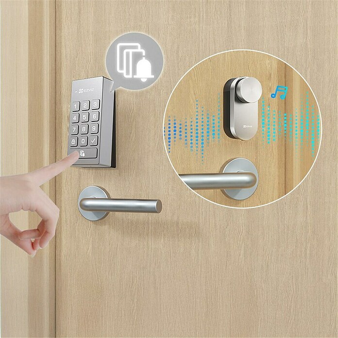 EZVIZ Set de cerradura electrónica DL01 Pro (3 pzs., Número de llaves: 2 ud.) | BAUHAUS