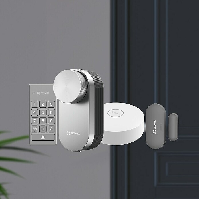 EZVIZ Set de cerradura electrónica DL01 Pro (3 pzs., Número de llaves: 2 ud.) | BAUHAUS