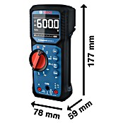 Bosch Professional Digital-Multimeter GDM 600-15 (600 V, Blau, Schwarz) | BAUHAUS