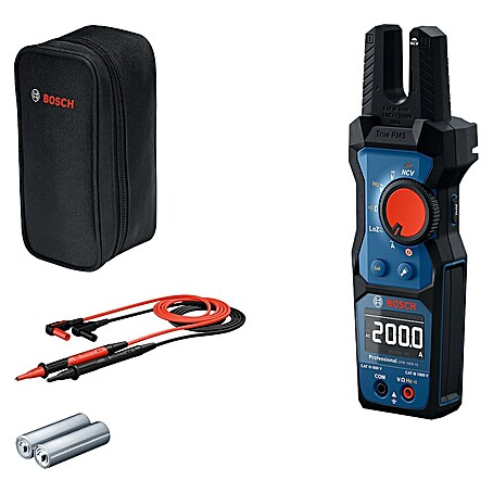 Bosch Professional Pinza amperimétrica GFM 1000-15 (1.000 V, Azul)