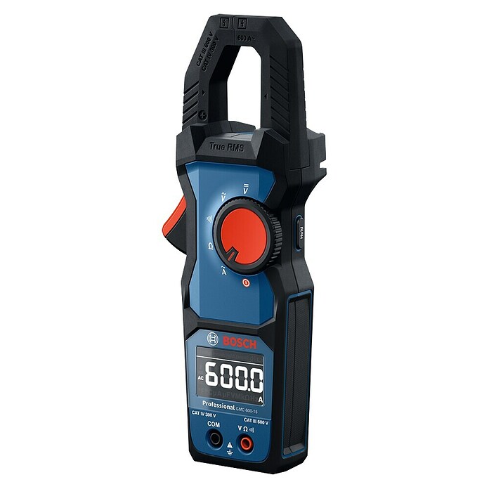 Bosch Professional Pinza amperimétrica GMC 600-15 (600 V, Azul) | BAUHAUS