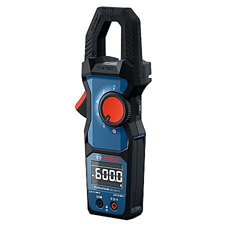 Bosch Professional Pinza amperimétrica GMC 600-15 (600 V, Azul)
