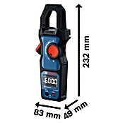 Bosch Professional Pinza amperimétrica GMC 600-15 (600 V, Azul) | BAUHAUS