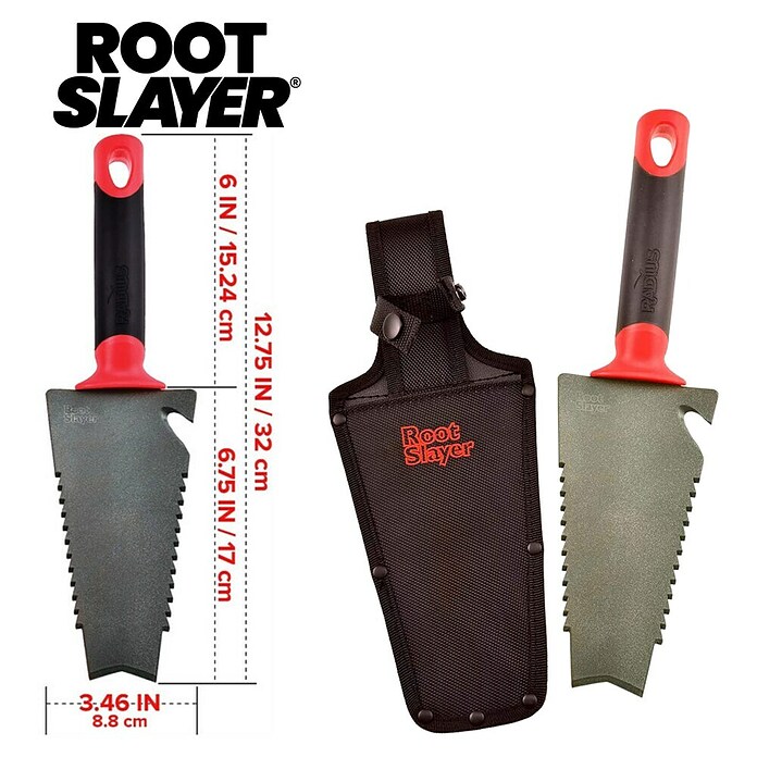 Root Slayer Hand-Blumenkelle (Breite: 9 cm, Stahl, Ergonomischer Stiel) | BAUHAUS