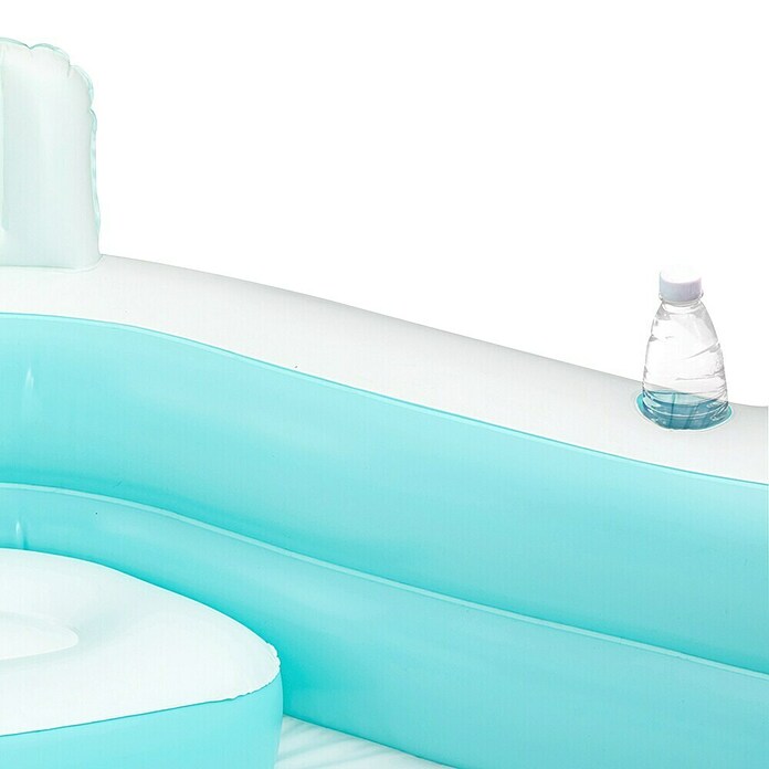 Funsicle Quick-Up-Pool Familypool (L x B x H: 223 x 223 x 66 mm, Grün/Weiß, 681 l) | BAUHAUS