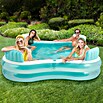 Funsicle Quick-Up-Pool Familypool (L x B x H: 223 x 223 x 66 mm, Grün/Weiß, 681 l) | BAUHAUS