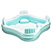 Funsicle Quick-Up-Pool Familypool (L x B x H: 223 x 223 x 66 mm, Grün/Weiß, 681 l) | BAUHAUS