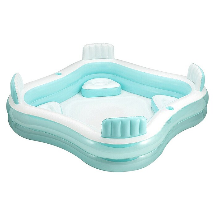 Funsicle Quick-Up-Pool Familypool (L x B x H: 223 x 223 x 66 mm, Grün/Weiß, 681 l) | BAUHAUS
