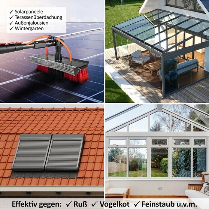Starlyf Reinigungs- & Polierbürste Telescopic Hydrocleaner (Länge: 3,6 m, Aluminium) | BAUHAUS
