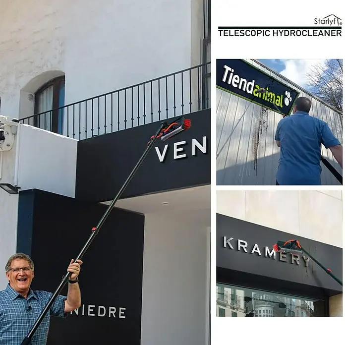 Starlyf Reinigungsbürste Telescopic HydrocleanerLänge: 7 m - Informationsansicht