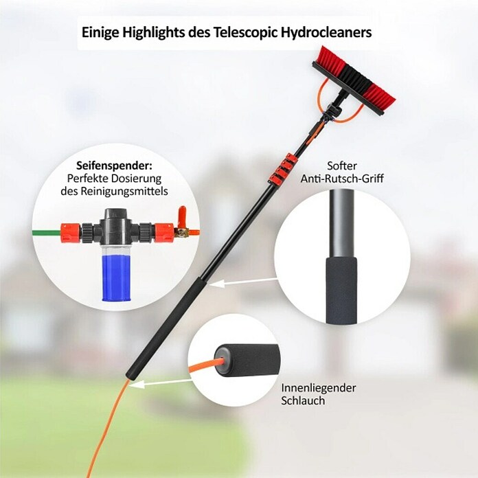 Starlyf Reinigungsbürste Telescopic Hydrocleaner (Länge: 7 m) | BAUHAUS