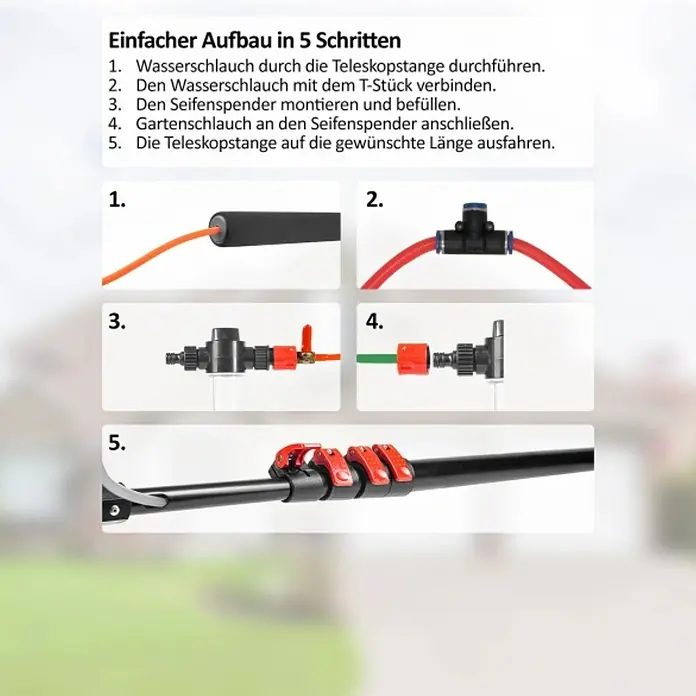 Starlyf Reinigungsbürste Telescopic HydrocleanerLänge: 7 m - Informationsansicht