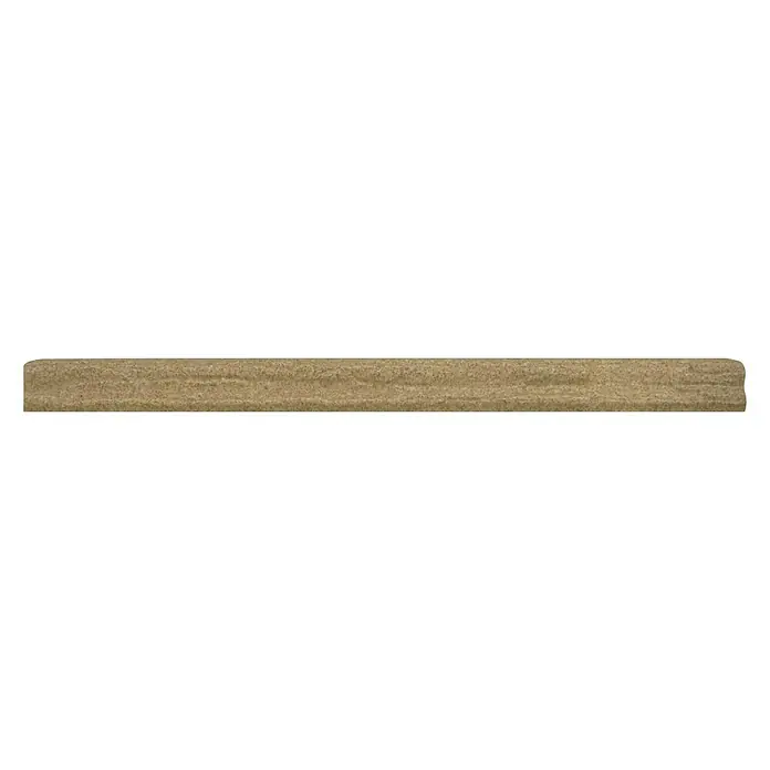 Alféizar de ventana rústica Barro - 5 x 60 x 5 cm - Primer plano de una pieza rectangular de madera con textura rugosa, ideal para manualidades o como elemento decorativo rústico.