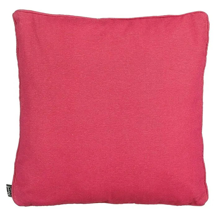 Mica Decorations Outdoor-Kissen - Rosa, L x B x H: 45 x 45 x 10 cm, Baumwoll-Polyester-Mischgewebe, Uni - Ein quadratisches, korallenrotes Outdoor-Kissen mit einer subtilen Textur, das Komfort und Stil für jeden Außenbereich bietet.
