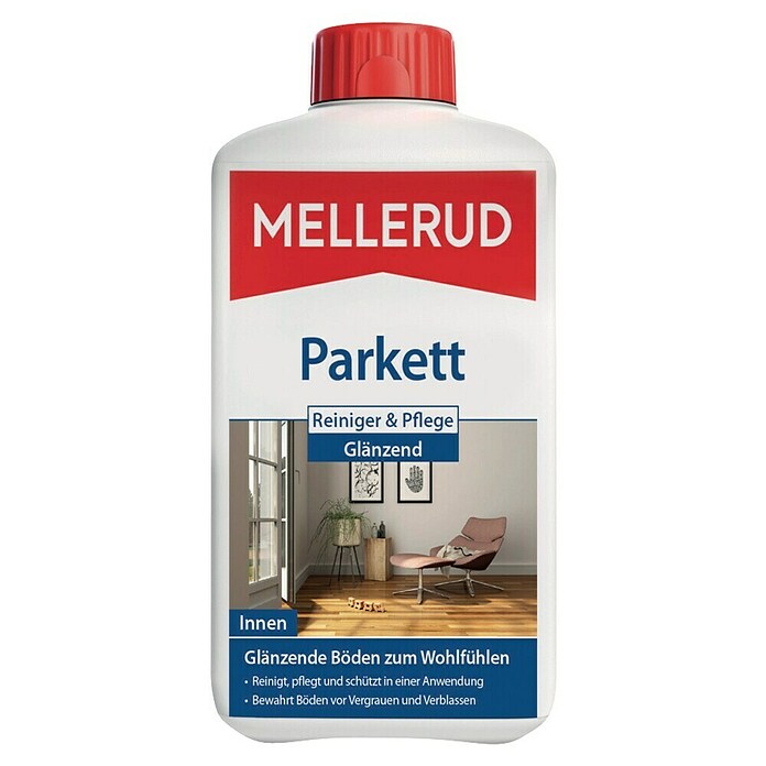 Mellerud Reinigungs- & Pflegemittel Parkett & Kork (1 l, Flasche)