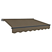 SmartSun Toldo de brazos extensibles Dark Easy Lite Habana (Marrón, Ancho: 3,95 m, Caída: 2,5 m) | BAUHAUS