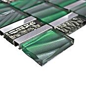 Mozaïektegel (29,7 x 29,5 cm, Groen, Glanzend)