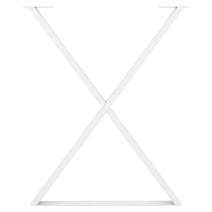 Rei Tischbein - B x H: 60 x 71 cm, Weiß - Eine moderne, weiße Garderobe mit einem minimalistischen Design, ideal zur Aufbewahrung von Kleidung und Accessoires in stilvollem Ambiente.