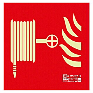 Cartel (Rojo, Manguera antiincendios)