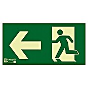 Cartel (Verde / amarillo, Salida de emergencia izquierda)