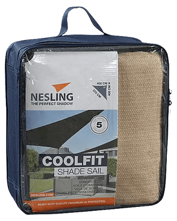 Nesling Sonnensegel Coolfit - L x B: 400 x 400 cm, Sand, Dreieckig online  kaufen bei BAUHAUS
