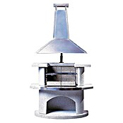 Buschbeck Grillkamin (Weiß/Grau, Hauptgrillfläche: 54 x 34 cm)