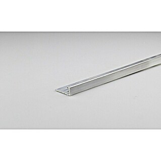 Profil za ploščice (Aluminij, 2,5 m x 12,5 mm, Neobdelano)