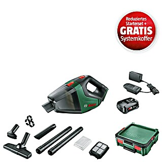 Bosch Power for All 18V Maschinenpaket (Akku-Handstaubsauger UniversalVac 18 (Ohne Akku) + reduz. Starter-Kit & gratis Systembox)