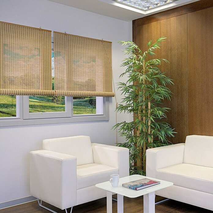 Estor enrollable Yute (An x Al: 100 x 190 cm, Cerezo, Unicolor) | BAUHAUS