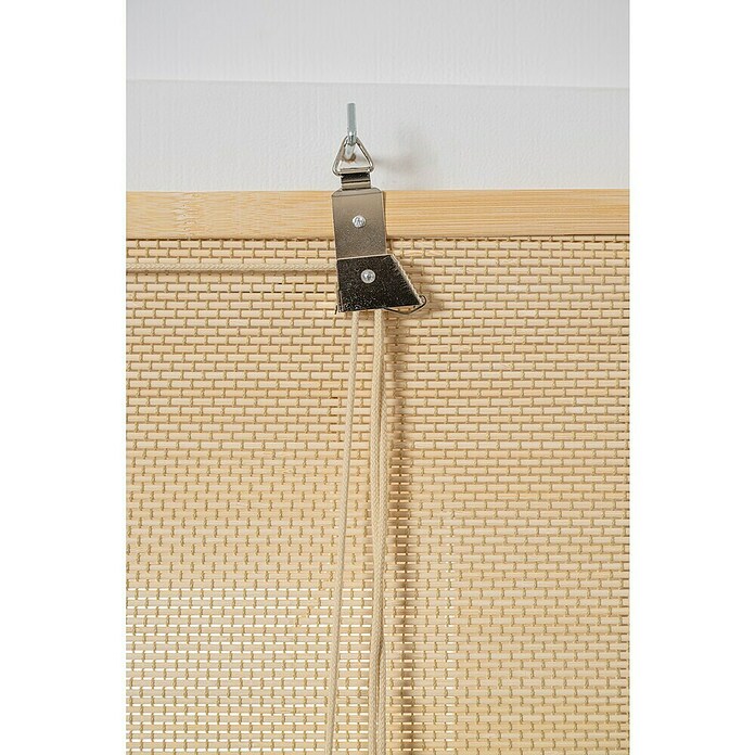 Estor enrollable de bambú (An x Al: 100 x 250 cm, Natural, Unicolor) | BAUHAUS