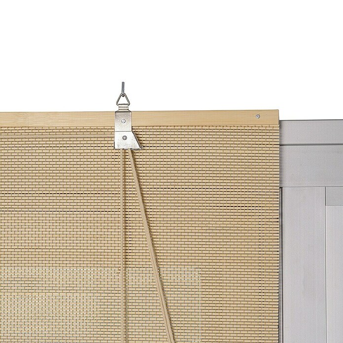 Estor enrollable de bambú (An x Al: 100 x 250 cm, Natural, Unicolor) | BAUHAUS