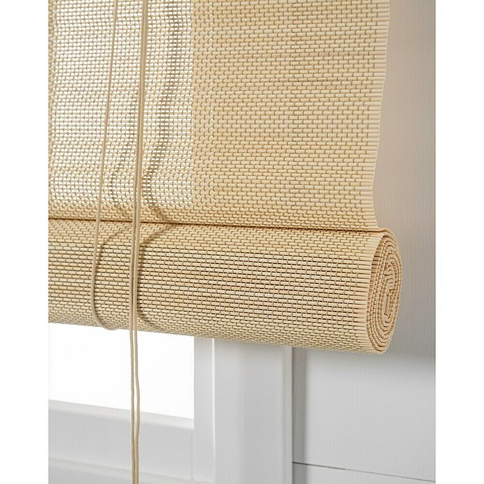 Estor enrollable de bambú (An x Al: 100 x 250 cm, Natural, Unicolor) | BAUHAUS