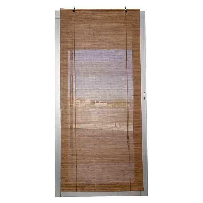 Estor enrollable de bambú (An x Al: 100 x 190 cm, Nogal, Unicolor) | BAUHAUS