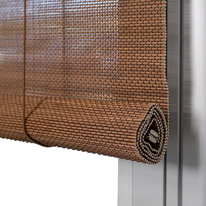 Estor enrollable de bambú (An x Al: 100 x 190 cm, Nogal, Unicolor) | BAUHAUS