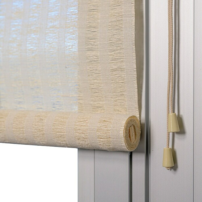 Estor enrollable Yute (An x Al: 150 x 190 cm, Blanco) | BAUHAUS
