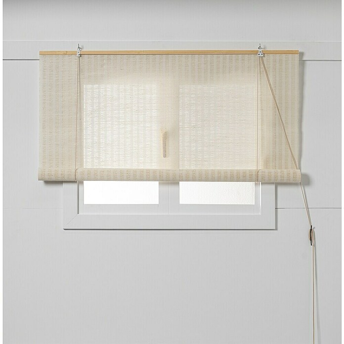Estor enrollable Yute (An x Al: 150 x 190 cm, Blanco) | BAUHAUS