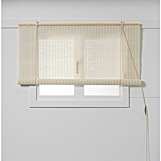Estor enrollable Yute (An x Al: 150 x 190 cm, Blanco)